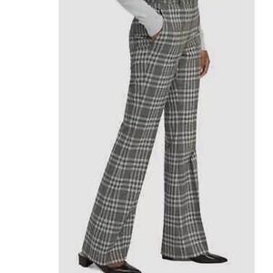 Theory Demitria 4 Multi Optical Plaid Pant Size 4 C15